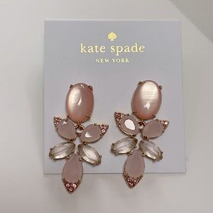 Kate Spade crystal “Blushing Blooms” Drop Chandelier Earrings in pink. Gorgeous!